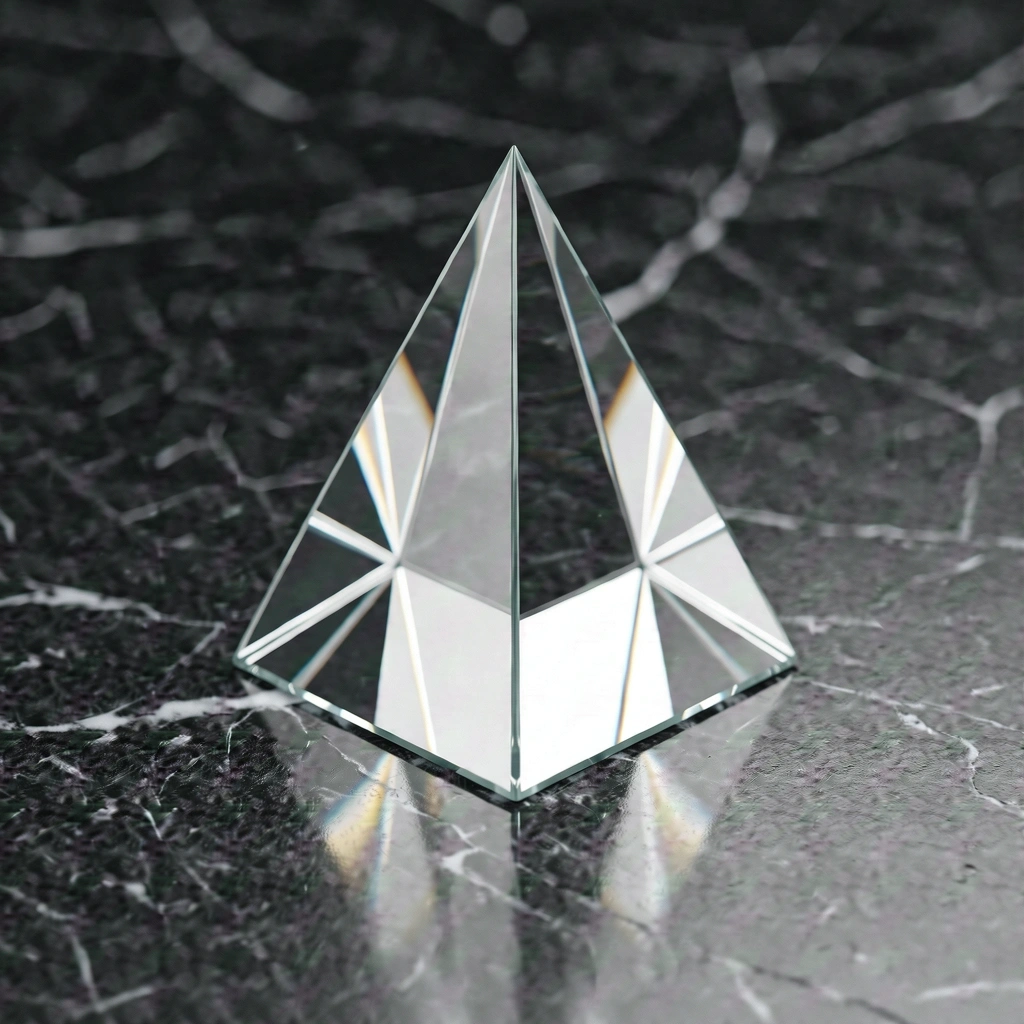 Refracted light representing data focus